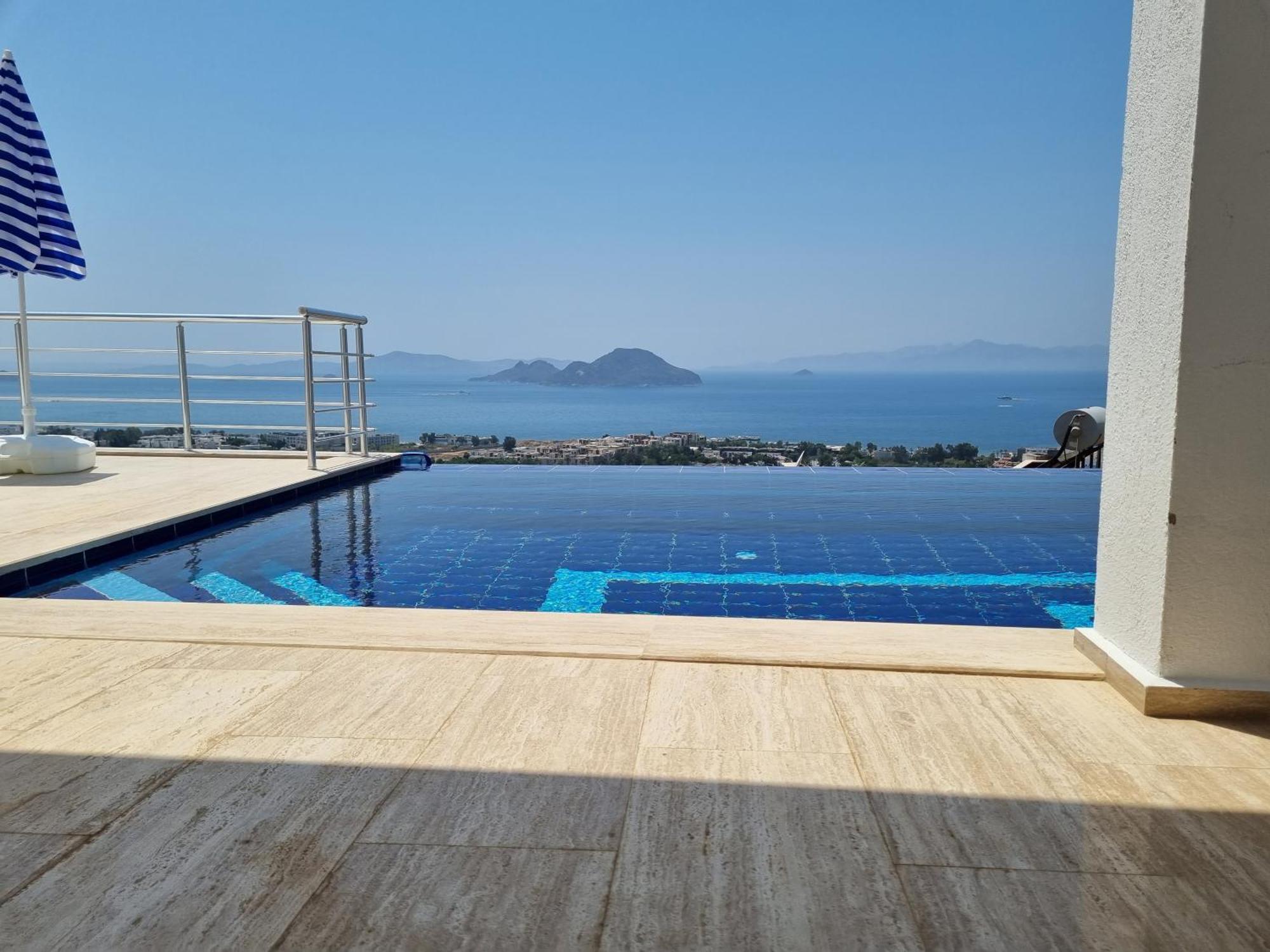 Bodrum Eason Villa & House 350M2 Full Sea View With Private Infinity Pool Exterior photo