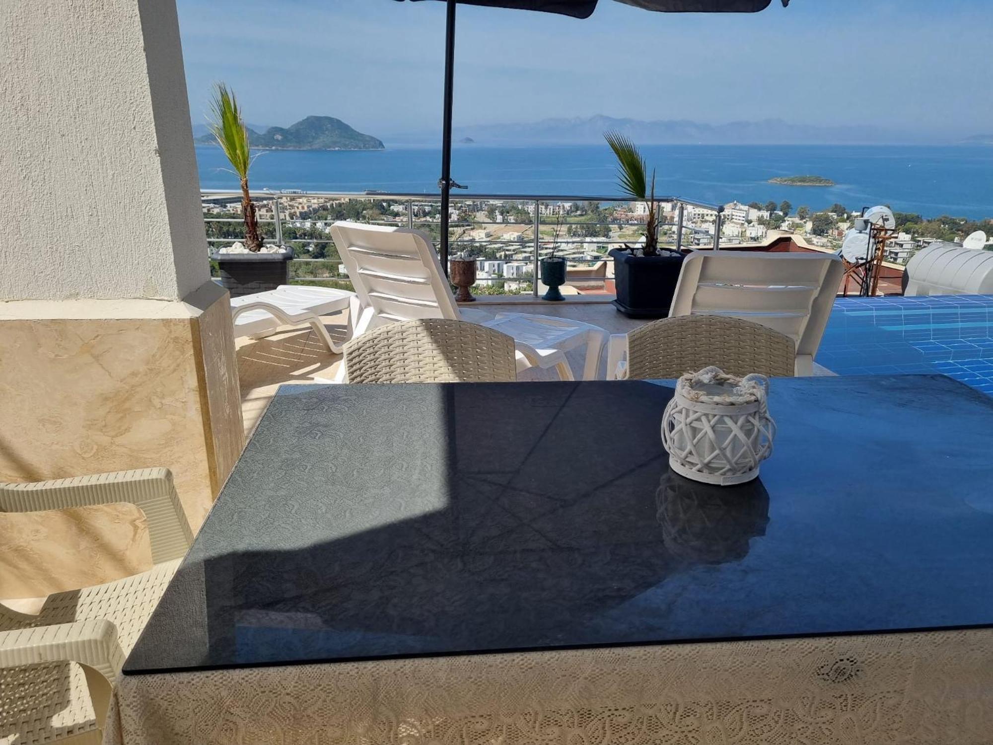 Bodrum Eason Villa & House 350M2 Full Sea View With Private Infinity Pool Exterior photo